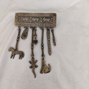 JJ vintage southwest brooch
